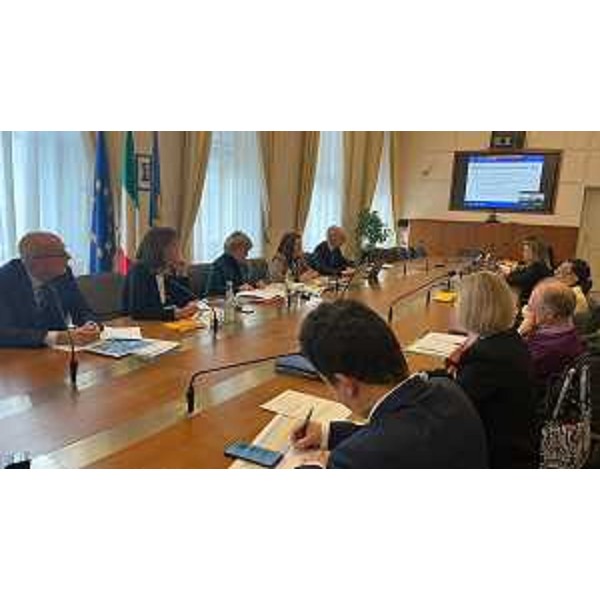 Un momento dell'undicesima riunione della cabina di regia per il Pnrr. - Un momento dell'undicesima riunione della cabina di regia per il Pnrr. 
