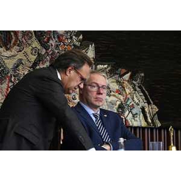 Mauro Di Bert (Fp) e il presidente del Cr Fvg, Mauro Bordin - Mauro Di Bert (Fp) e il presidente del Cr Fvg, Mauro Bordin