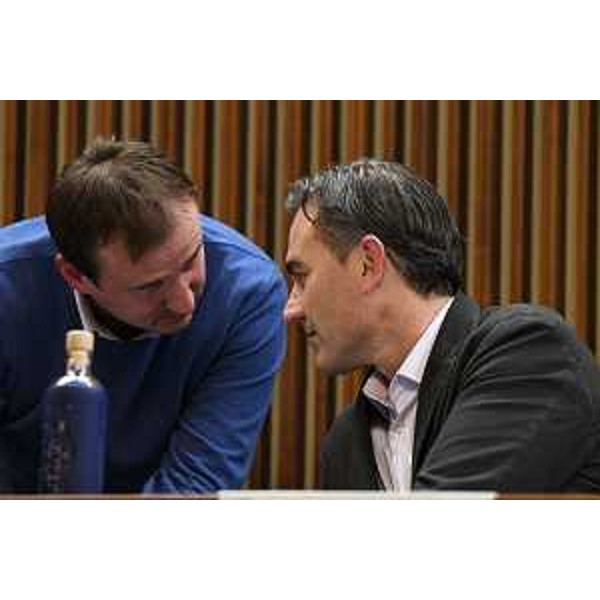 Massimo Moretuzzo (Patto per l'Autonomia-Civica Fvg) e Massimiliano Pozzo (Pd) - Massimo Moretuzzo (Patto per l'Autonomia-Civica Fvg) e Massimiliano Pozzo (Pd)