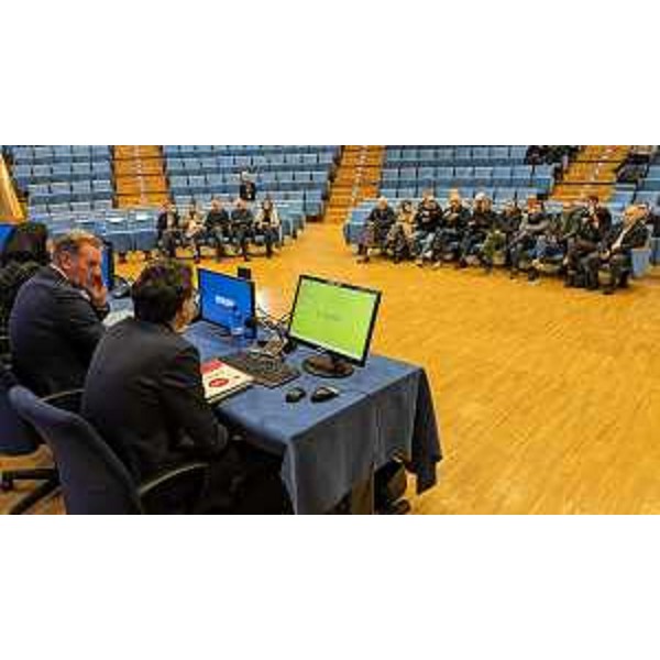 Un momento dell'incontro di oggi a Udine - Un momento dell'incontro di oggi a Udine 