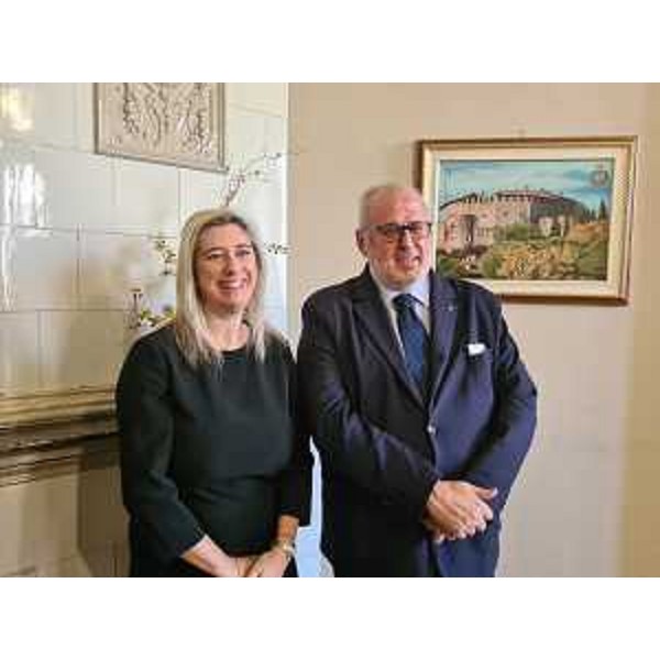 L'assessore regionale alle Infrastrutture e Territorio Cristina Amirante con il sindaco di Gorizia Rodolfo Ziberna - L'assessore regionale alle Infrastrutture e Territorio Cristina Amirante con il sindaco di Gorizia Rodolfo Ziberna