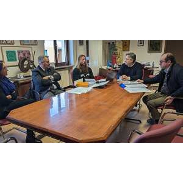 Un momento della visita a Romans d'Isonzo - Un momento della visita a Romans d'Isonzo 