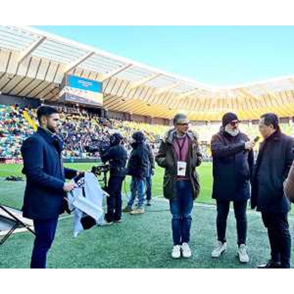 L'assessore Roberti insieme al direttore generale dell'Udinese Franco Collavino. - L'assessore Roberti insieme al direttore generale dell'Udinese Franco Collavino.