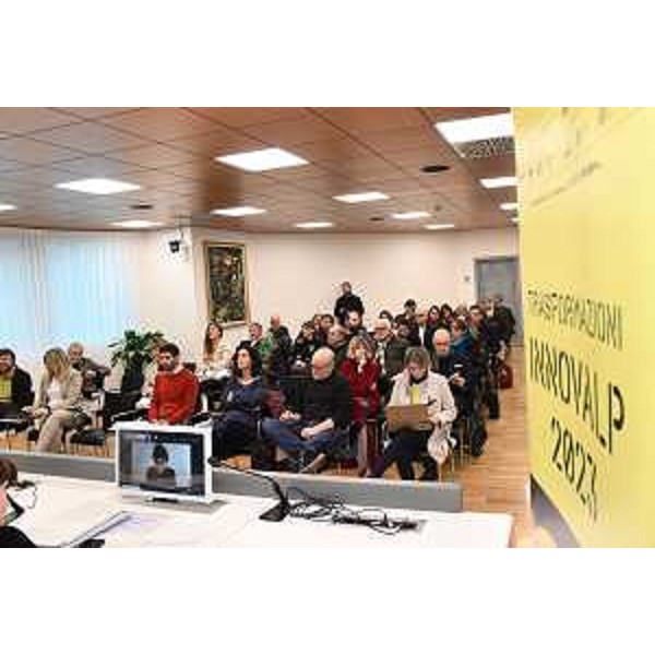 Una fase dei lavori di Innovalp oggi a Udine - Una fase dei lavori di Innovalp oggi a Udine