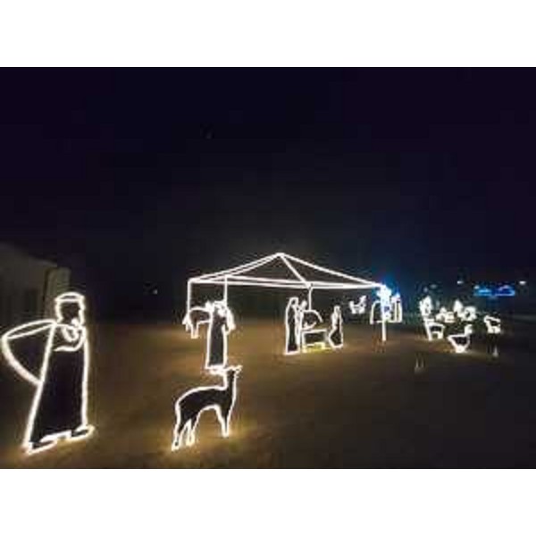 Lo splendido presepe di luce di Piancada - Lo splendido presepe di luce di Piancada