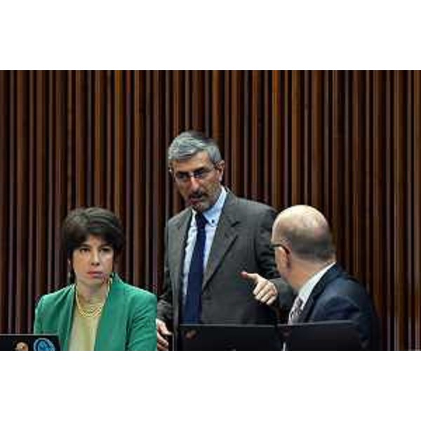 Andrea Carli (Pd) a colloquio con Giulia Massolino e Marco Putto (Patto-Civica Fvg) - Andrea Carli (Pd) a colloquio con Giulia Massolino e Marco Putto (Patto-Civica Fvg)