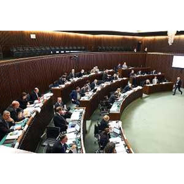 L'Aula durante i lavori - L'Aula durante i lavori