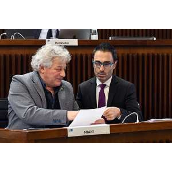 Elia Miani (Lega) e Stefano Mazzolini (Fp) - Elia Miani (Lega) e Stefano Mazzolini (Fp)