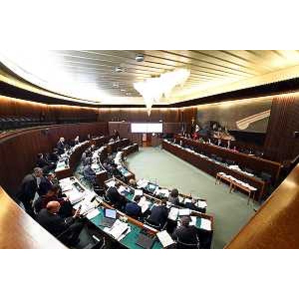 L'Aula durante i lavori - L'Aula durante i lavori