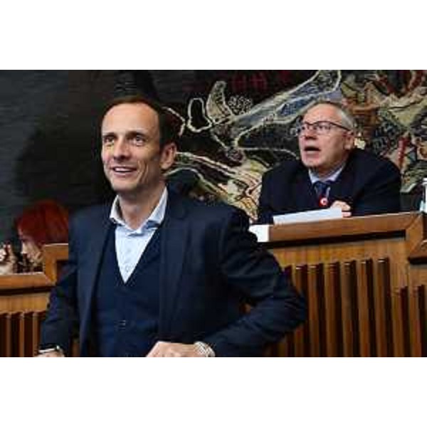 Il governatore Massimiliano Fedriga durante i lavori del Consiglio regionale - Il governatore Massimiliano Fedriga durante i lavori del Consiglio regionale