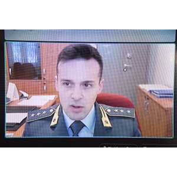 Il comandante della compagnia di Monfalcone della Guardia di Finanza, capitano Luca Michele Traversa - Il comandante della compagnia di Monfalcone della Guardia di Finanza, capitano Luca Michele Traversa