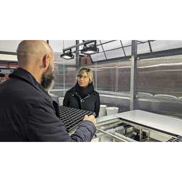 L'assessore Zilli visita la serra idroponica - L'assessore Zilli visita la serra idroponica 