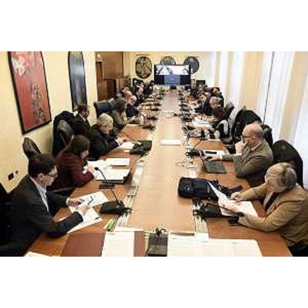 I consiglieri della III Commissione in sala gialla - I consiglieri della III Commissione in sala gialla