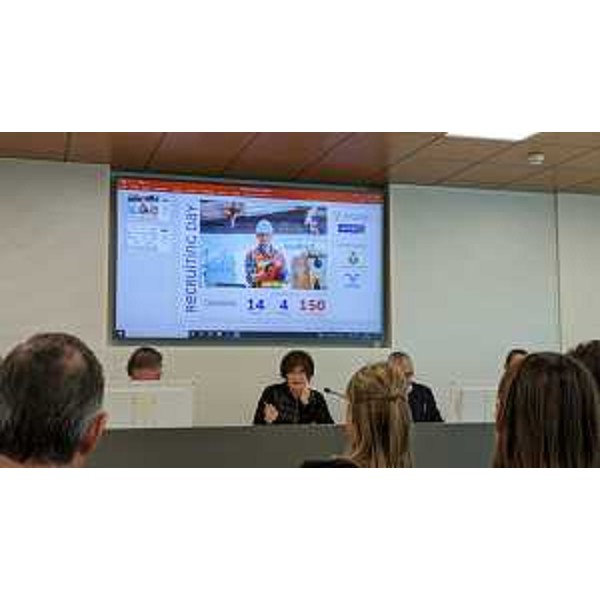 Un momento della presentazione del recruiting day a Udine - Un momento della presentazione del recruiting day a Udine 