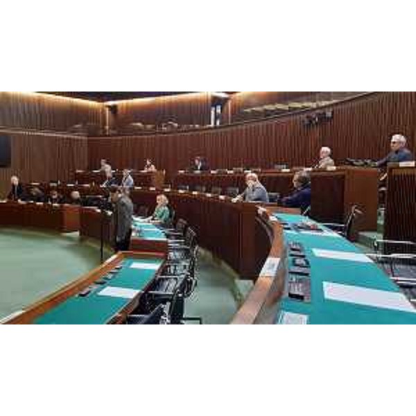 I consiglieri regionali presenti alla seduta della V Commissione - I consiglieri regionali presenti alla seduta della V Commissione