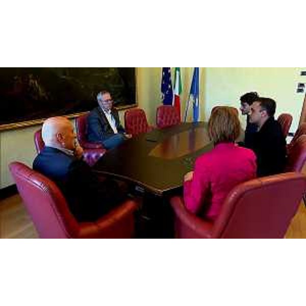 Il presidente Bordin dialoga con Freschi e gli altri ospiti - Il presidente Bordin dialoga con Freschi e gli altri ospiti