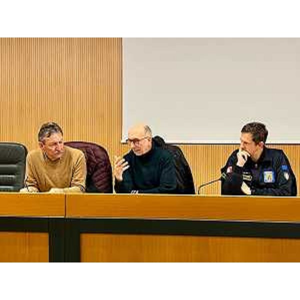 L'intervento dell'assessore regionale con delega alla Protezione civile Riccardo Riccardi. - L'intervento dell'assessore regionale con delega alla Protezione civile Riccardo Riccardi.