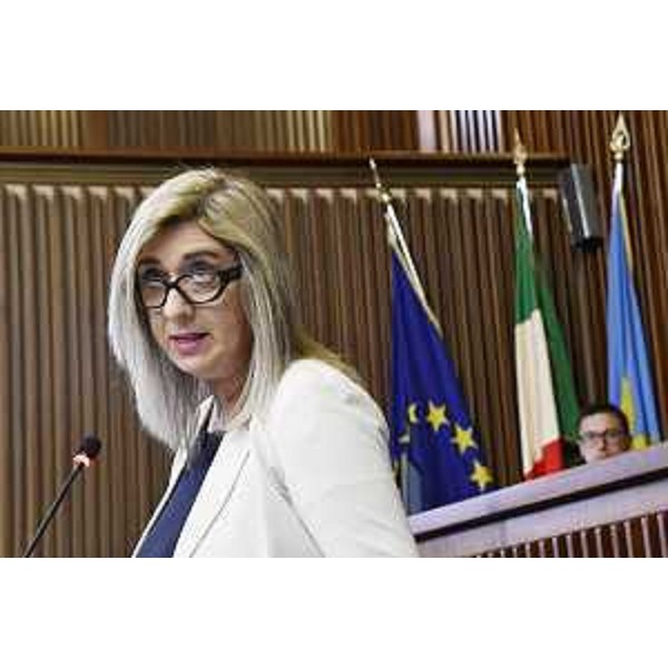 L'assessore regionale alle Infrastrutture e territorio Cristina Amirante - L'assessore regionale alle Infrastrutture e territorio Cristina Amirante