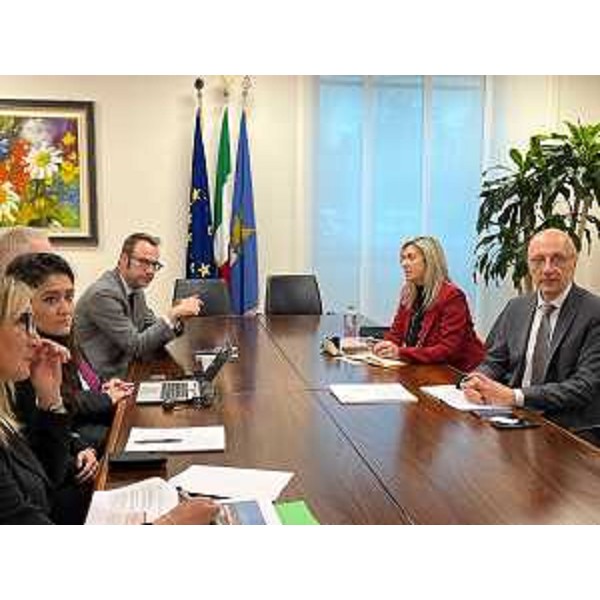 Un momento dell'incontro oggi nella sede della Regione a Udine con l'assessore regionale Cristina Amirante. - Un momento dell'incontro oggi nella sede della Regione a Udine con l'assessore regionale Cristina Amirante.