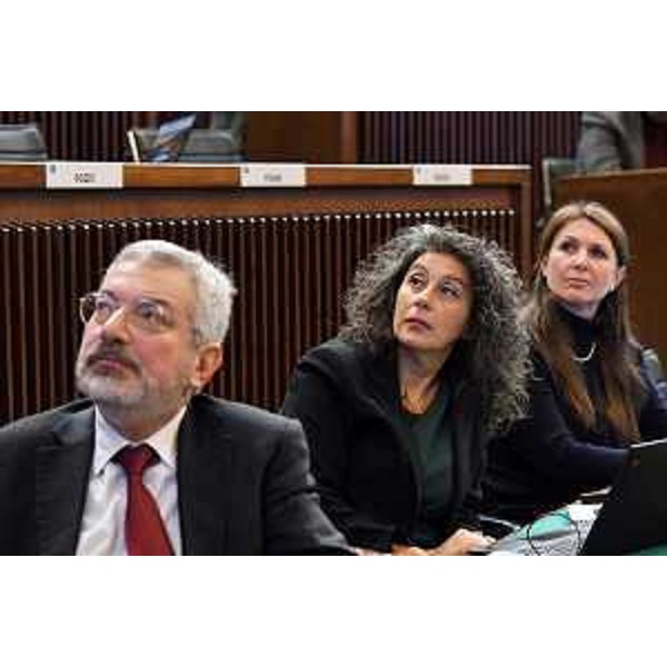 Furio Honsell (Open Sinistra Fvg) con Serena Pellegrino (Avs) e Rosaria Capozzi (M5S) - Furio Honsell (Open Sinistra Fvg) con Serena Pellegrino (Avs) e Rosaria Capozzi (M5S)