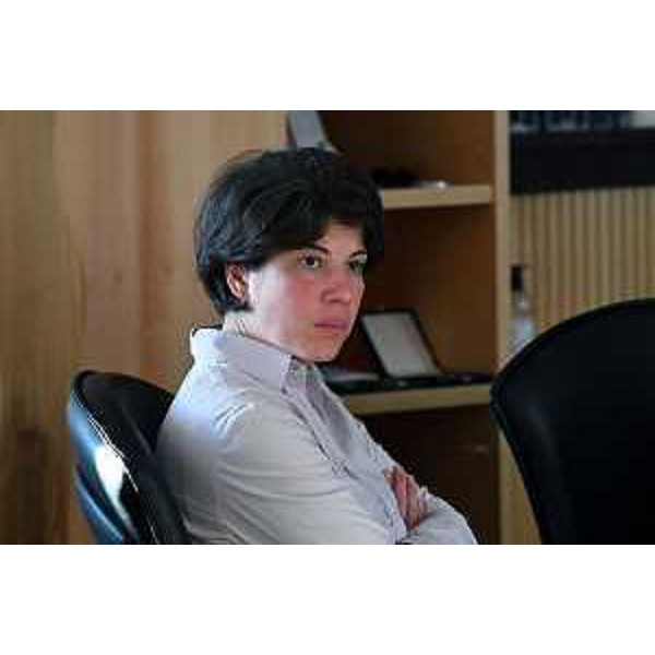 Giulia Massolino (Patto-Civica) durante la visita all'Area Science Park - Giulia Massolino (Patto-Civica) durante la visita all'Area Science Park