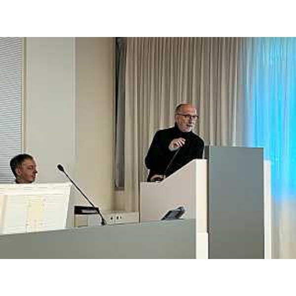 L'intervento dell'assessore regionale alla Salute con delega alla Protezione civile Riccardo Riccardi. - L'intervento dell'assessore regionale alla Salute con delega alla Protezione civile Riccardo Riccardi.