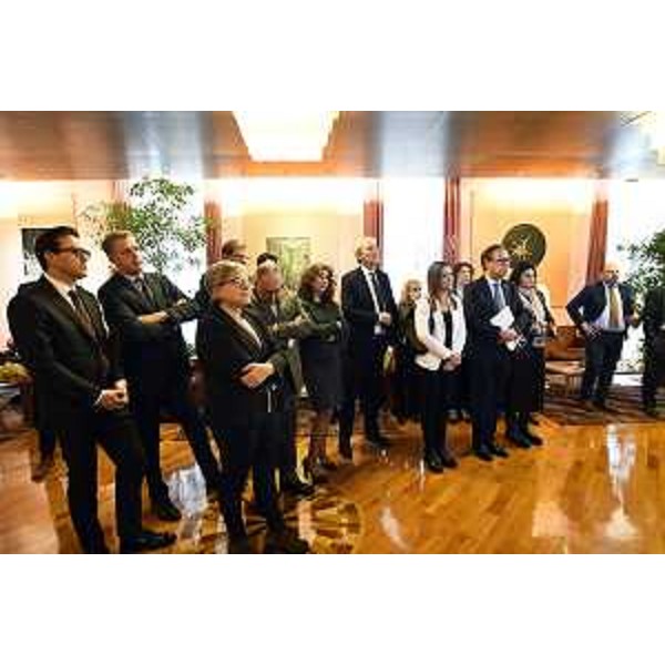 Consiglieri di Maggioranza e Opposizione alla cerimonia in Consiglio regionale - Consiglieri di Maggioranza e Opposizione alla cerimonia in Consiglio regionale