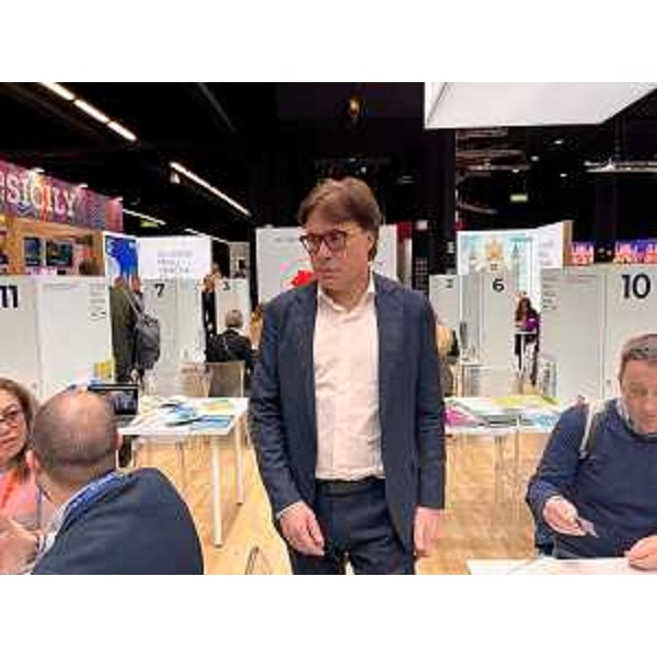 L'assessore Bini nello stand di PromoTurismoFVG alla Bit di Milano - L'assessore Bini nello stand di PromoTurismoFVG alla Bit di Milano