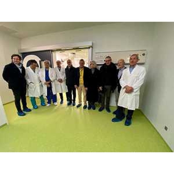 Un momento della visita alla nuova torre del policlinico San Giorgio a Pordenone - Un momento della visita alla nuova torre del policlinico San Giorgio a Pordenone