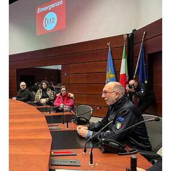 L'assessore regionale con delega alla Protezione civile del Friuli Venezia Giulia, Riccardo Riccardi, alla Giornata europea celebrativa del Numero - L'assessore regionale con delega alla Protezione civile del Friuli Venezia Giulia, Riccardo Riccardi, alla Giornata europea celebrativa del Numero
