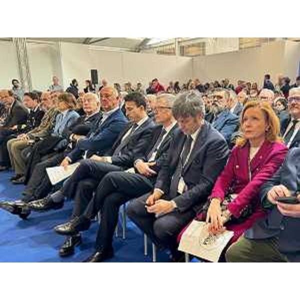 Le autorità presenti all'apertura della settima edizione di Aquafarm alla Fiera di Pordenone - Le autorità presenti all'apertura della settima edizione di Aquafarm alla Fiera di Pordenone