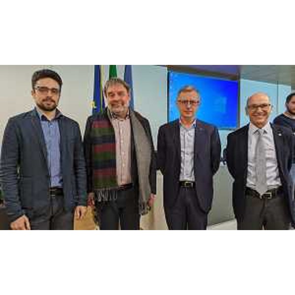 Da sinistra Simone Peruzzi, Mauro Pascolini, Stefano Zannier e Roberto Pinton - Da sinistra Simone Peruzzi, Mauro Pascolini, Stefano Zannier e Roberto Pinton 