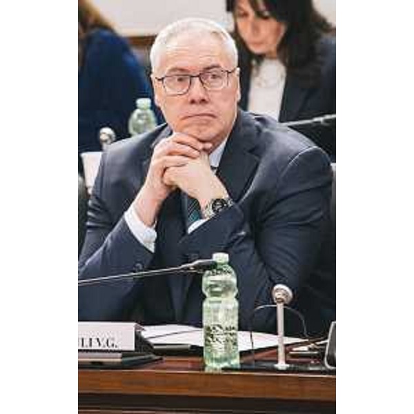 Un primo piano del presidente Bordin durante l'assemblea - Un primo piano del presidente Bordin durante l'assemblea