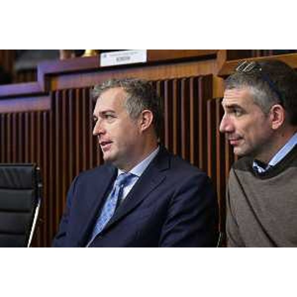 L'assessore Pierpaolo Roberti, primo da destra, accanto a Stefano Balloch - L'assessore Pierpaolo Roberti, primo da destra, accanto a Stefano Balloch