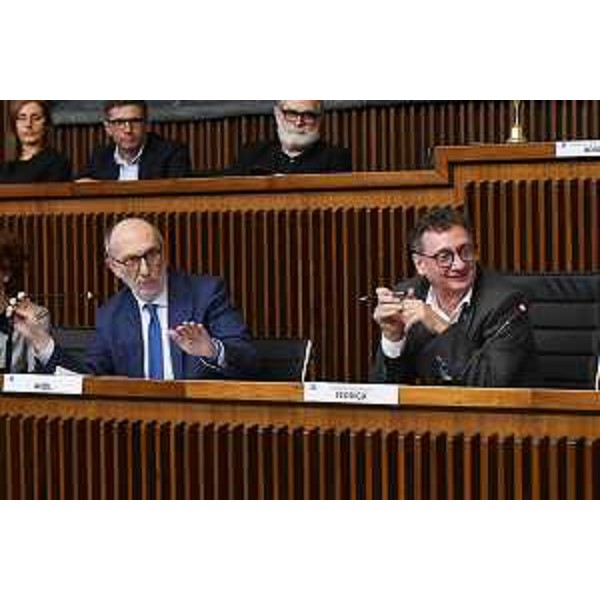 L'assessore Fvg alla Salute, Riccardo Riccardi, e il presidente della III commissione Carlo Bolzonello (Fedriga presidente) - L'assessore Fvg alla Salute, Riccardo Riccardi, e il presidente della III commissione Carlo Bolzonello (Fedriga presidente)
