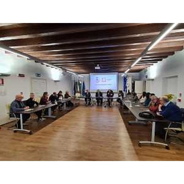 Un momento dell'incontro con l'Amministrazione comunale di Romans d'Isonzo - Un momento dell'incontro con l'Amministrazione comunale di Romans d'Isonzo