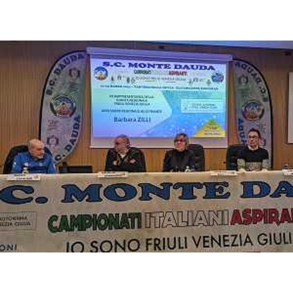 L'assessore Zilli interviene alla presentazione dei Campionati italiani aspiranti under 18 di sci alpino - L'assessore Zilli interviene alla presentazione dei Campionati italiani aspiranti under 18 di sci alpino 