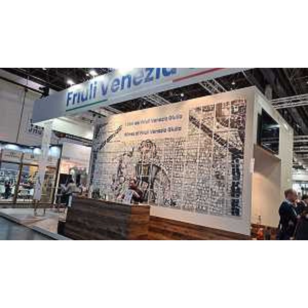 L'ingresso allo stand del Friuli Venezia Giulia alla ProWein di Düsseldorf - L'ingresso allo stand del Friuli Venezia Giulia alla ProWein di Düsseldorf