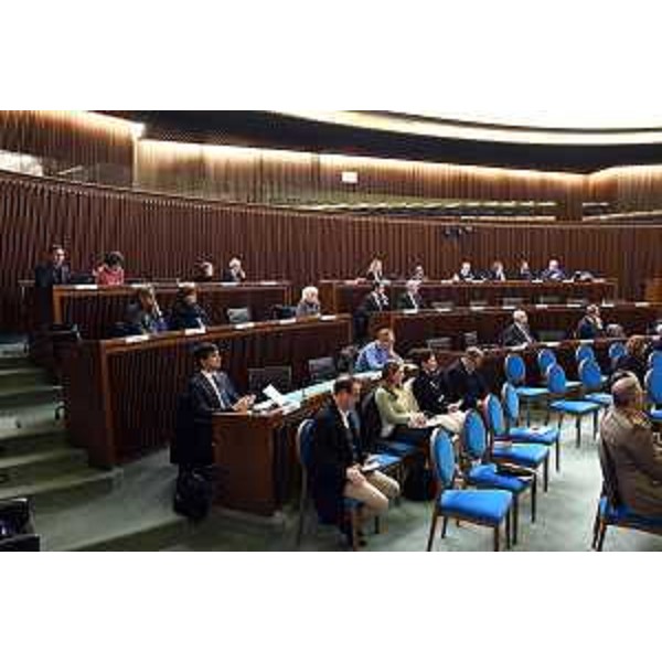 Una fase del convengo sull'Ia nell'aula del Consiglio regionale - Una fase del convengo sull'Ia nell'aula del Consiglio regionale