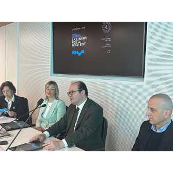 Da sinistra: Cristina Benussi (presidente giuria tecnica premio "Latisana per il Nord-Est"), Martina Cicuto (assessore alla Cultura Comune di Latisana), Mario Anzil (vicepresidente Fvg con delega alla Cultura), Lanfranco Sette (sindaco Latisana) - Da sinistra: Cristina Benussi (presidente giuria tecnica premio "Latisana per il Nord-Est"), Martina Cicuto (assessore alla Cultura Comune di Latisana), Mario Anzil (vicepresidente Fvg con delega alla Cultura), Lanfranco Sette (sindaco Latisana)