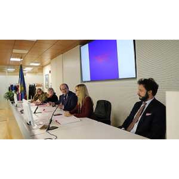Un momento della presentazione degli eventi nella sede di Udine della Regione - Un momento della presentazione degli eventi nella sede di Udine della Regione