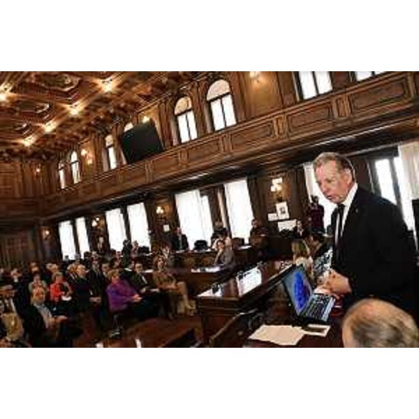 L'evento, ospitato dal Consiglio comunale di Trieste, ha visto la presenza dei discendenti di Domenico Rossetti. - L'evento, ospitato dal Consiglio comunale di Trieste, ha visto la presenza dei discendenti di Domenico Rossetti.