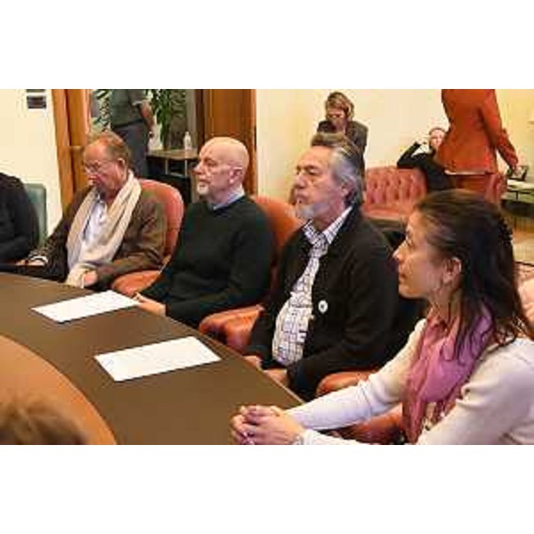 Da sinistra, Walter Zalukar, Giancluca Festini, Marino Andolina e Ljuba Leghissa - Da sinistra, Walter Zalukar, Giancluca Festini, Marino Andolina e Ljuba Leghissa