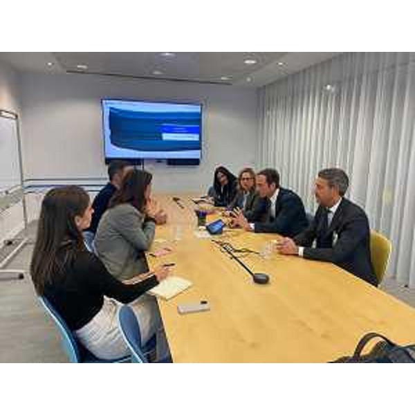 Il governatore Massimiliano Fedriga nel corso dell'incontro - Il governatore Massimiliano Fedriga nel corso dell'incontro