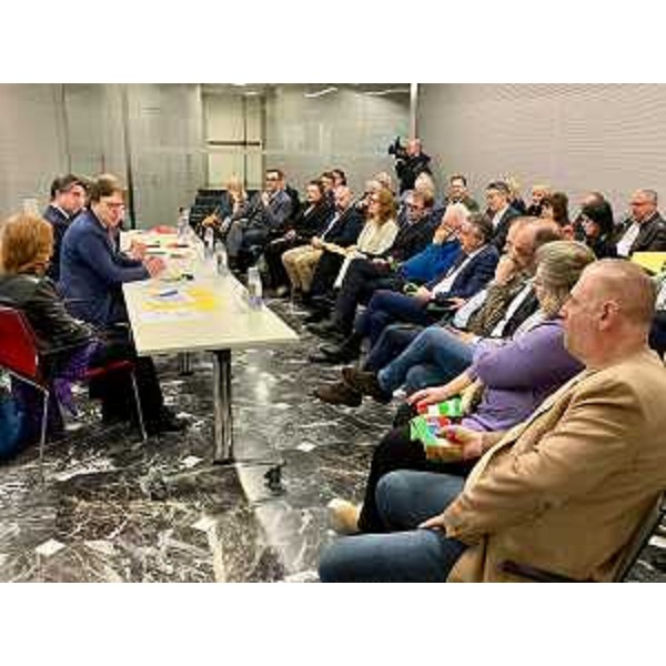 Un momento dell'incontro. - Un momento dell'incontro.