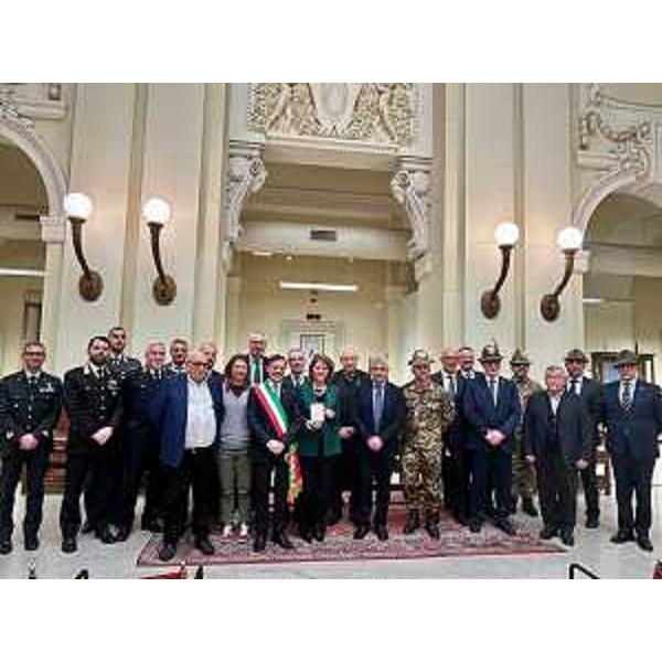 Foto di gruppo alla premiazione di Telethon - Foto di gruppo alla premiazione di Telethon