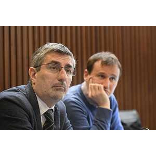 Da sinistra Andrea Carli e Massimiliano Pozzo (Pd) - Da sinistra Andrea Carli e Massimiliano Pozzo (Pd)