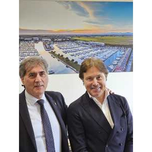 Bini con il vicesindaco Ezio Simonin - Bini con il vicesindaco Ezio Simonin