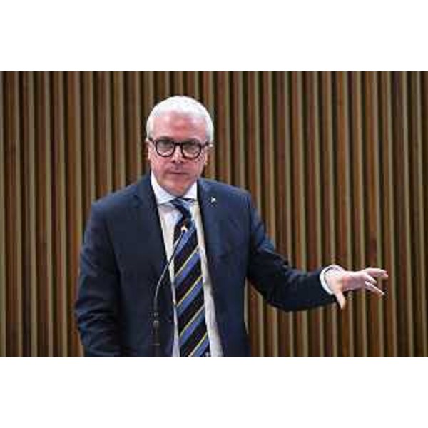 Il capogruppo di Forza Italia, Andrea Cabibbo - Il capogruppo di Forza Italia, Andrea Cabibbo