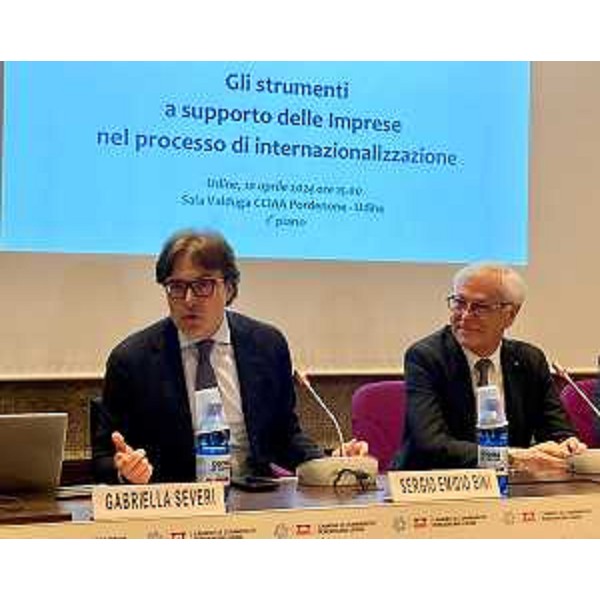 L'intervento dell'assessore regionale alle Attività produttive, Sergio Emidio Bini. - L'intervento dell'assessore regionale alle Attività produttive, Sergio Emidio Bini.